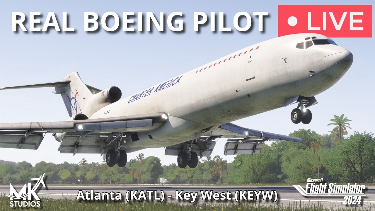 Boeing 727 Super 27 Expansion | Flying into MK Studios Key West Intl | MSFS 2024