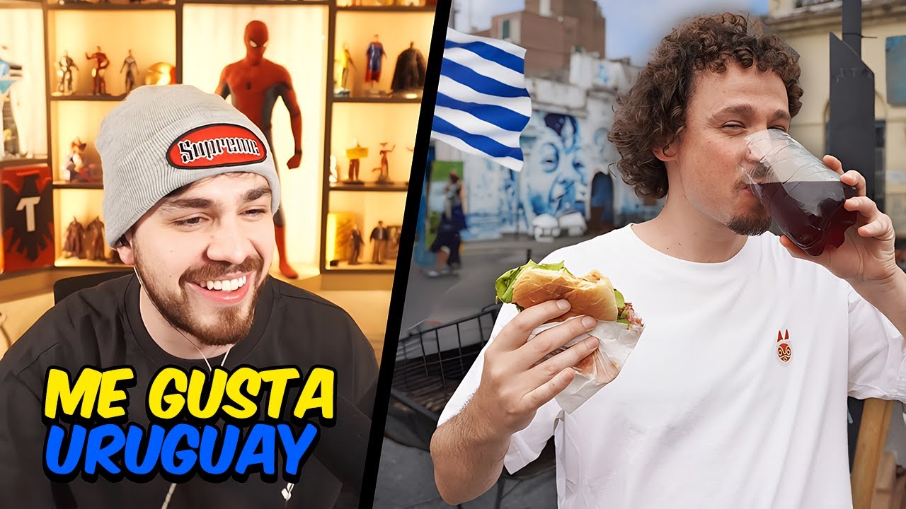 JUAN REACCIONA A LUISITO COMUNICA Probando comida callejera en URUGUAY