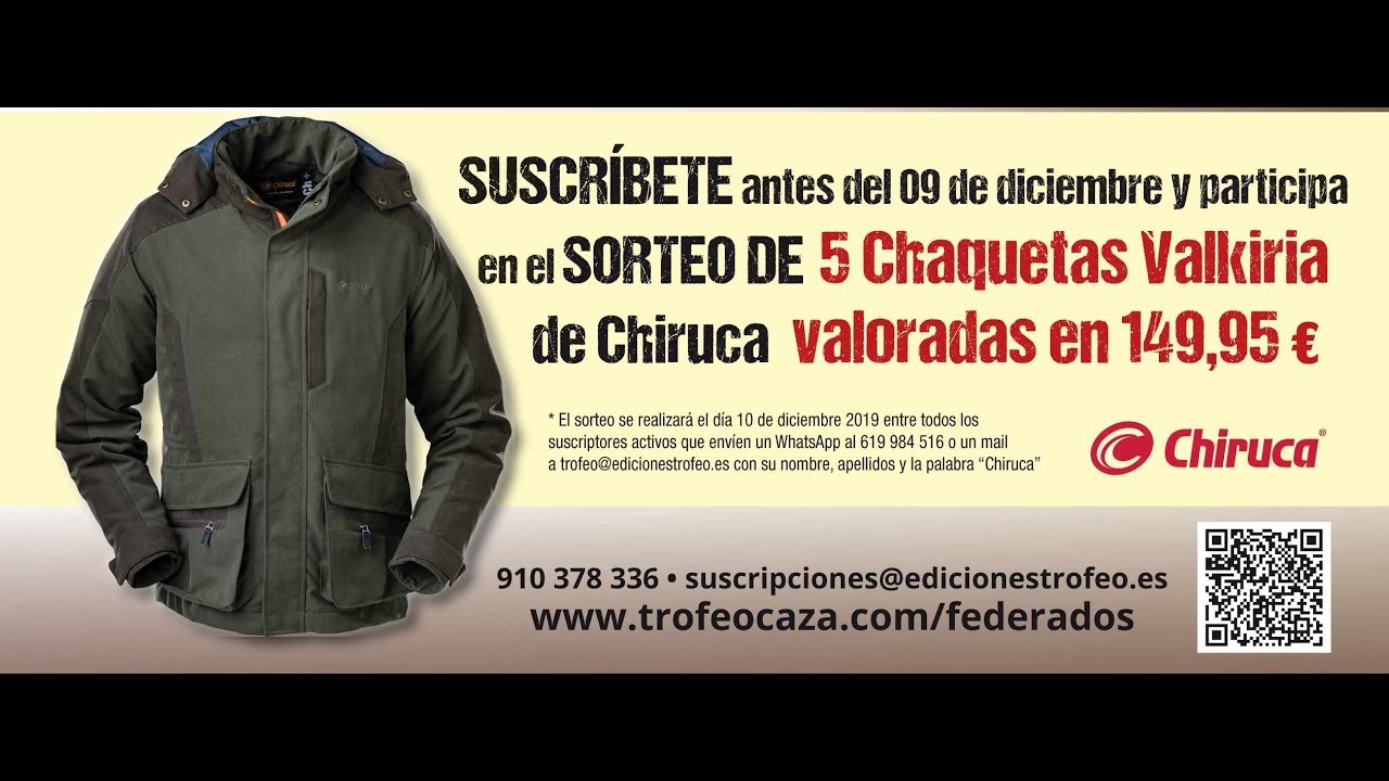 Sorteamos 5 Chaquetas Valkiria de Chiruca entre todos los suscriptores -  YouTube