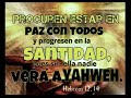 &quot;SIN SANTIDAD NADIE VERA A YAHWEH&quot;