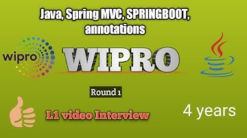 Selected | Round 1 wipro java interview questions | 4 years | java 8 interview questions