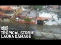 New video shows first look at Tropical Storm Laura damage