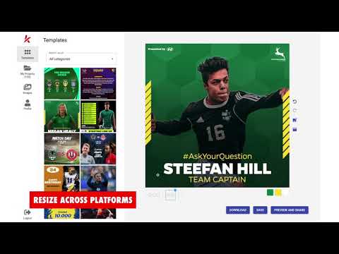 Introduction to Kickly // How to Easily Create Sports Graphics - video from Kickly