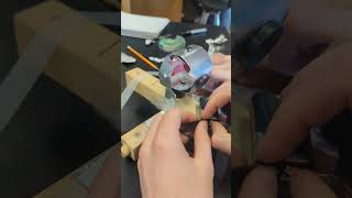 DIY Electric Motor with Rectangular Coil and Circular Armature