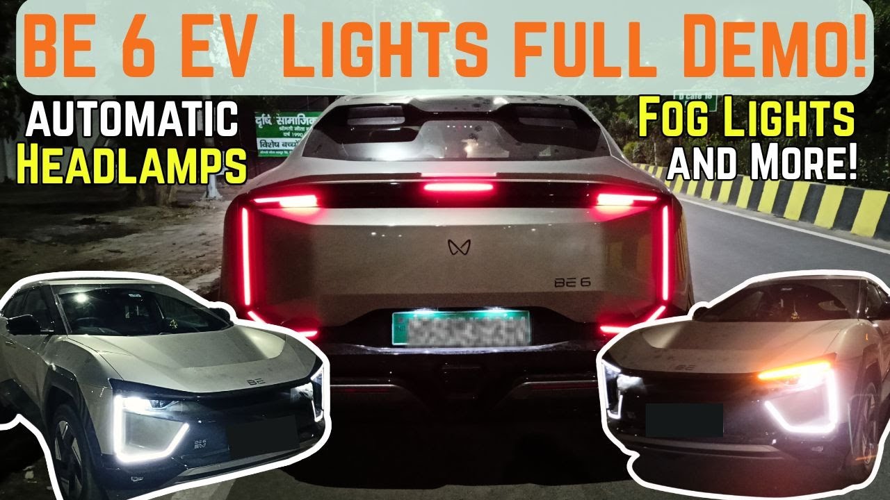 BE 6 EV Lights Demo! | Auto Headlamps, Fog Lights & a Cool Surprise! 