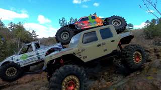 VRD carbon and scx10 pro take on Taylors falls, hardlines