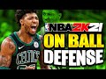 Nba 2k21 on ball defense tutorial stop sliding on defense and prevent blowby animations