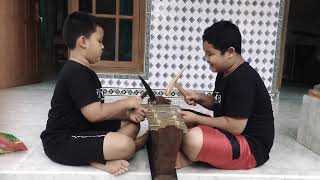 ALAT MUSIK TRADITIONAL BALI ADIT & ARIS  gangsa tunggal🔥🔥