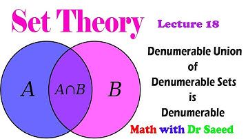 Set Theory Lec 18 || Prove that Denumerable Union of Denumerable sets is Denumerable