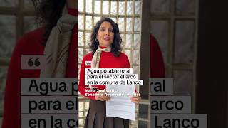 BUENAS NOTICIAS PARA EL AGUA POTABLE RURAL EN EL SECTOR EL ARCO DE LANCO.