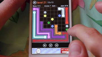 Flow - 10x10 Level 21 Walkthrough