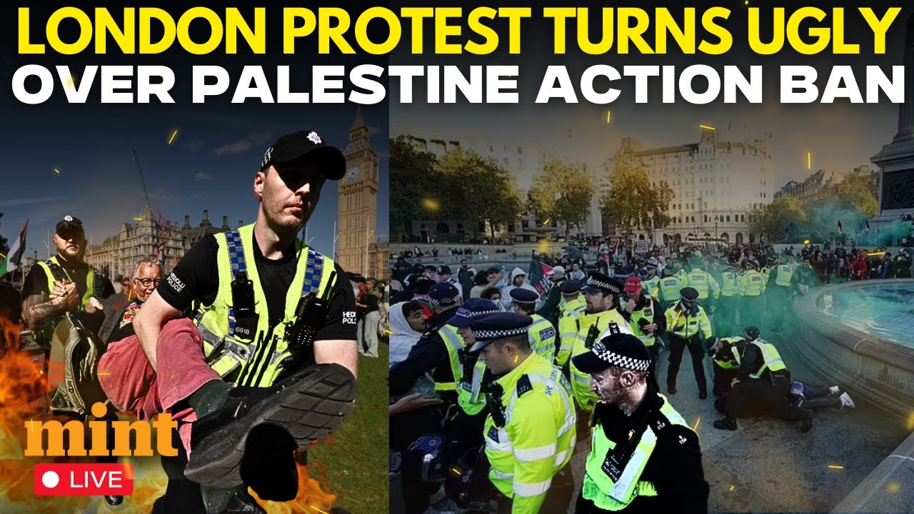 London LIVE: Gaza Protesters VICIOUSLY Clash With Police At Pro-Palestinian Rally In London |UK News