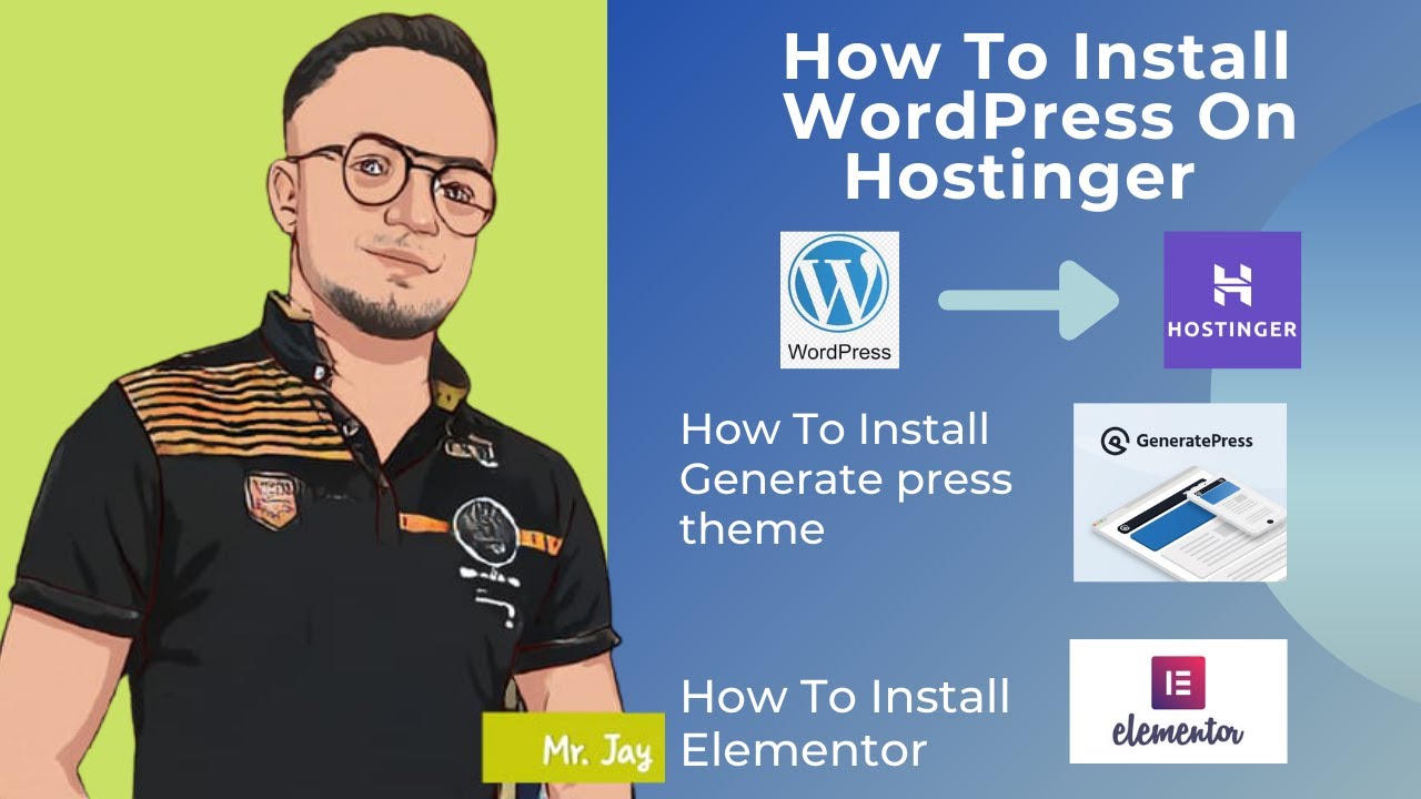 How To Install WordPress In Hostinger Cpannel, Generate press theme and