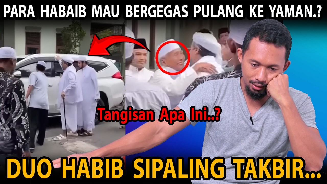 Mereka Mau Kemana?? Para Habaib Dan Jema'ah Menangisi Habib Rizieq Dan Habib hanif