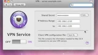 9. VPN and Firewall - Leopard Server screenshot 1