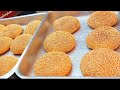 Soft Sesame Oven Baked Cookies Economical Milk Free Soft And Delicious With A Cup Of Tea 