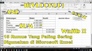 15 Rumus Wajib Yang Harus Kamu Tahu Di Excel trik Excel 2019