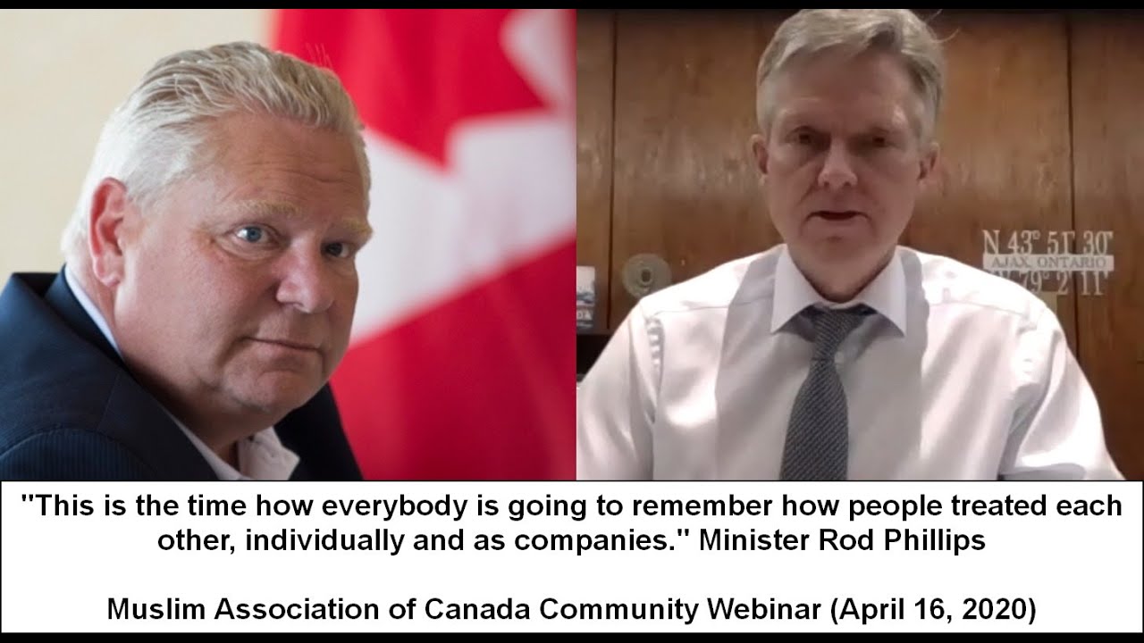 MAC Special Webinar: Minister Rod Phillips & MPP Kaleed Rasheed with a ...