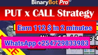 Celebrity Binary bot Turns 10 USD to 112 USD in 2 minutes. Best strategy Profile