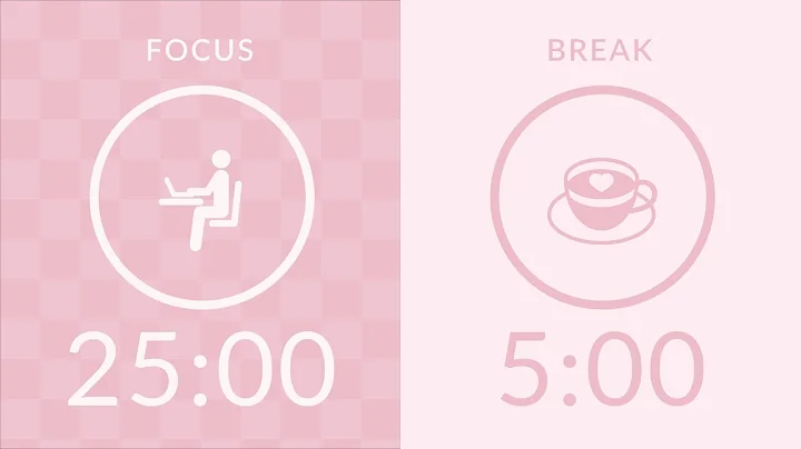 25/5 Pomodoro Timer with Gentle Pink Noise 🌸 3-Hour Study with Me for Deep Focus & ADHD 💗