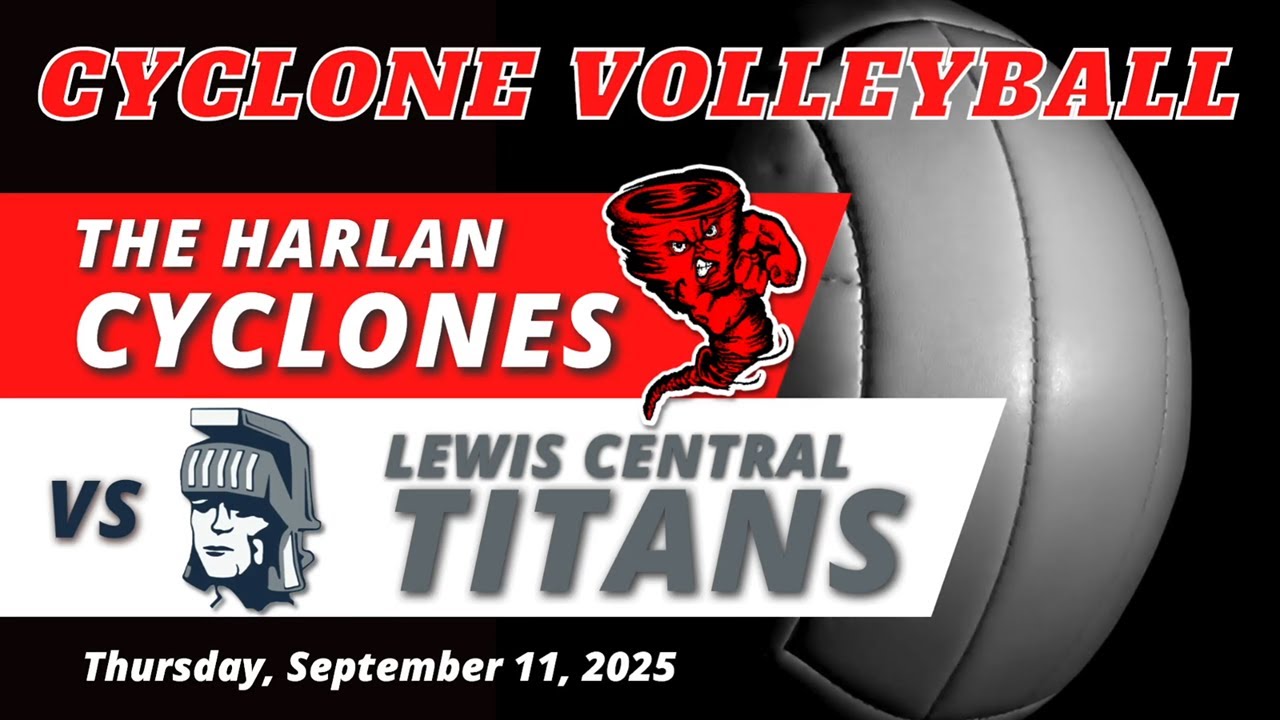 HCHS Cyclone Volleyball - Harlan vs Lewis Central - 9/11/25