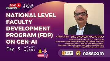 DAY-5 National-Level Faculty Development Program on GENERATIVE AI (FDP)
