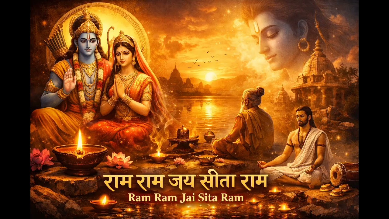 🌺 Ram Naam Ki Dhun Mein | Ram Ram Jai Sita Ram | Powerful Spiritual Bhajan | Shanti & Meditation