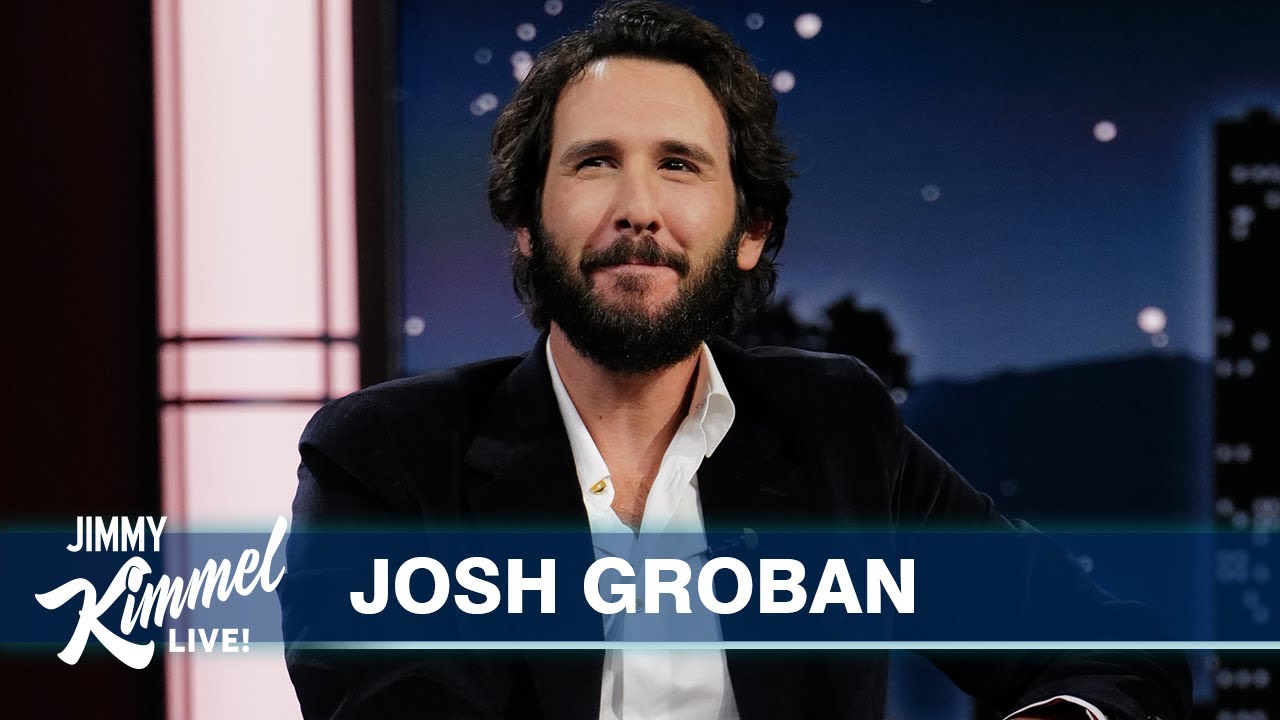 Josh Groban on Kanye West singing tweets, Thanksgiving with his family and Beauty and the Beast – Jimmy Kimmel Live