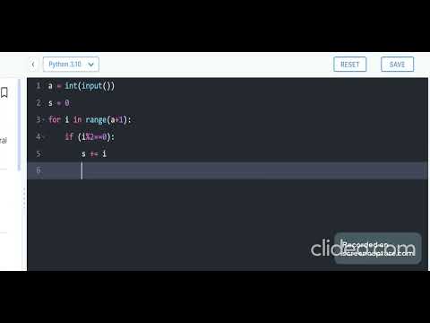 Python Tutorial: Sum of Even Numbers