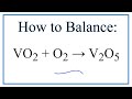 Balancing Chemical Equations Concepts