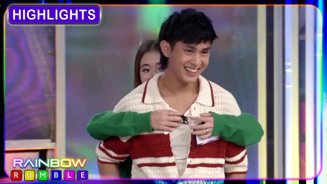 Fyang, biglang nagtago sa likod ni JM! | Rainbow Rumble