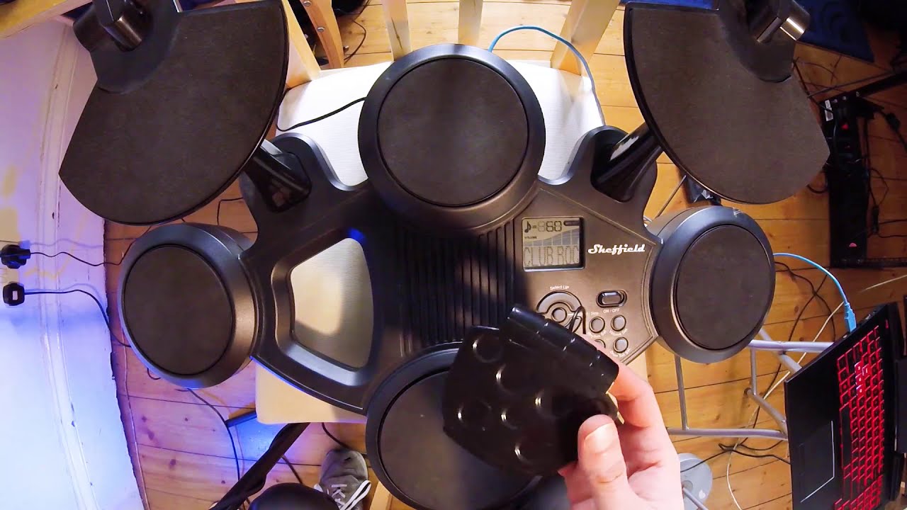 Sheffield Electronic Drum Kit from LIDL Test Part 2 - YouTube