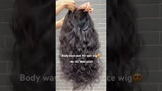 Body wave 6x6 HD lace closure wig 4 bundles 28 inches hairs made #bodywavehair #bodywavewig