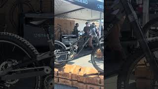 Stablead concept carbon and 3D printed bike at #seaotterclassic #mtbtech #mtb #dhmtb