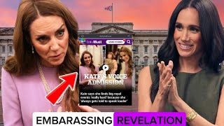 "Really Hard to Speak"Kate Middleton SENDS MESSAGE to Duchess Meghan with SHOCKING VOICE ADMISSION