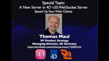 4DMethod #64 | A New Server in 4D v20: WebSocket Server – Thomas Maul