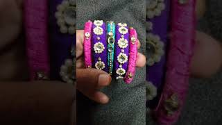 old bangles turns to Fabric bangles #bangles making #bangles_collection