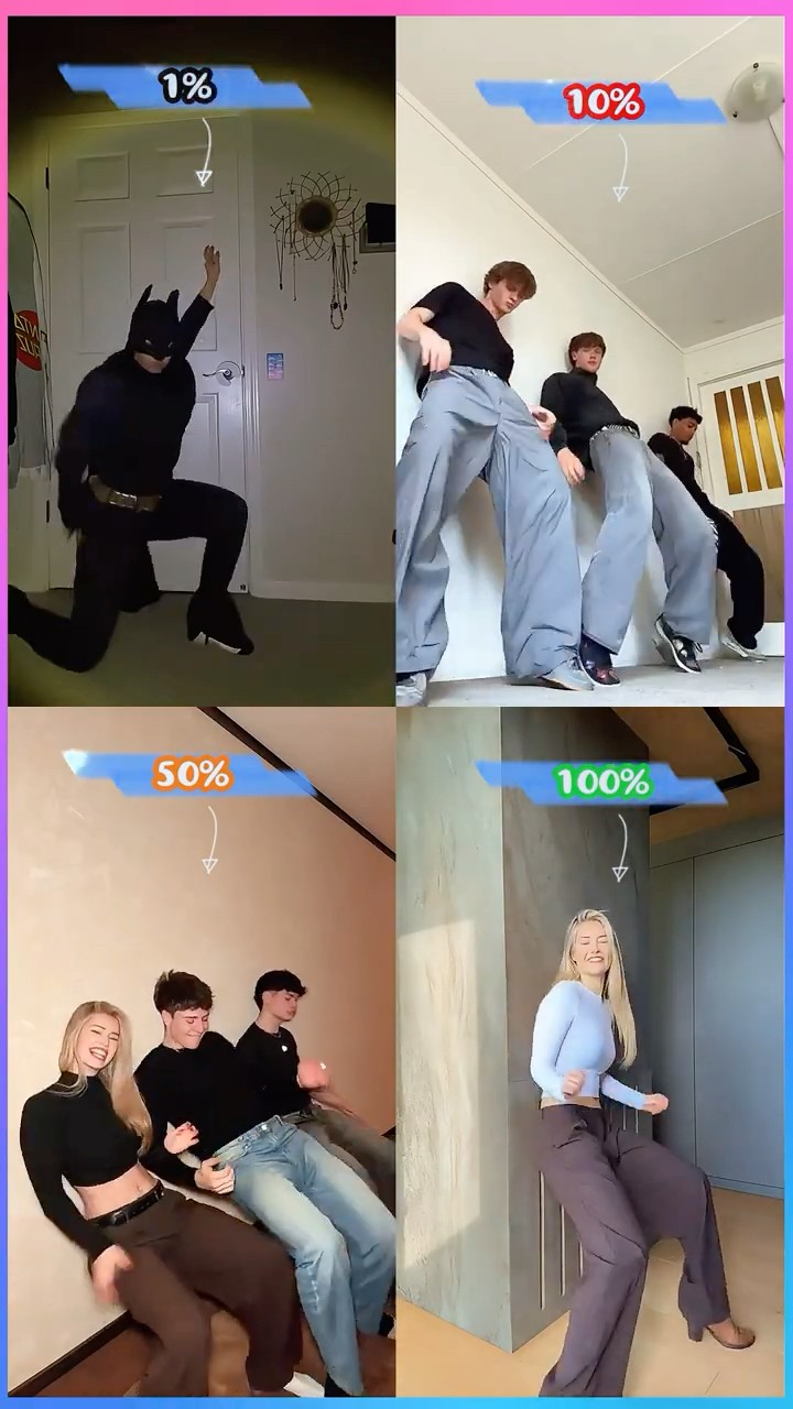 LADIES and GENTLEMEN ?? 1, 10, 50 or 100 #shorts #tiktok #viral #dance #cute #funny #trend