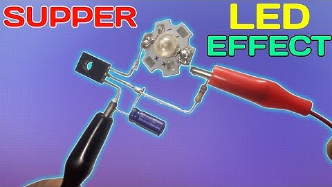 supper led flasher effect cricuit using one transistor | led blinking supper effect
