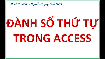 Đánh số thứ tự trong report access