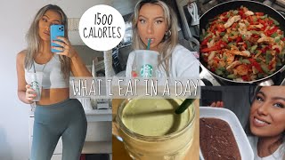 WHAT I EAT IN A DAY / 1500 CALORIES | prep for 21st june