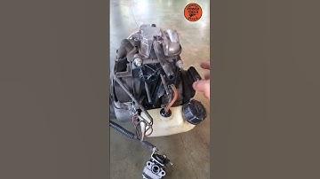 Check the engine compression of the brush cutter.