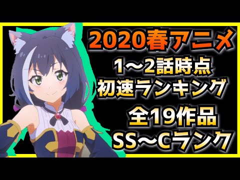 【2020春アニメ】今期のアニメランキング1〜2話時点SS〜Cランク付け【アニメ感想】【グレイプニル、プリンセスコネクト、かぐや様は告らせたい】