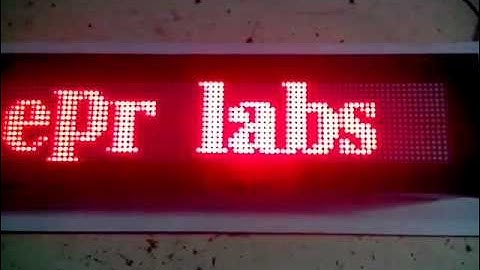 Scrolling Display controlled by GSM