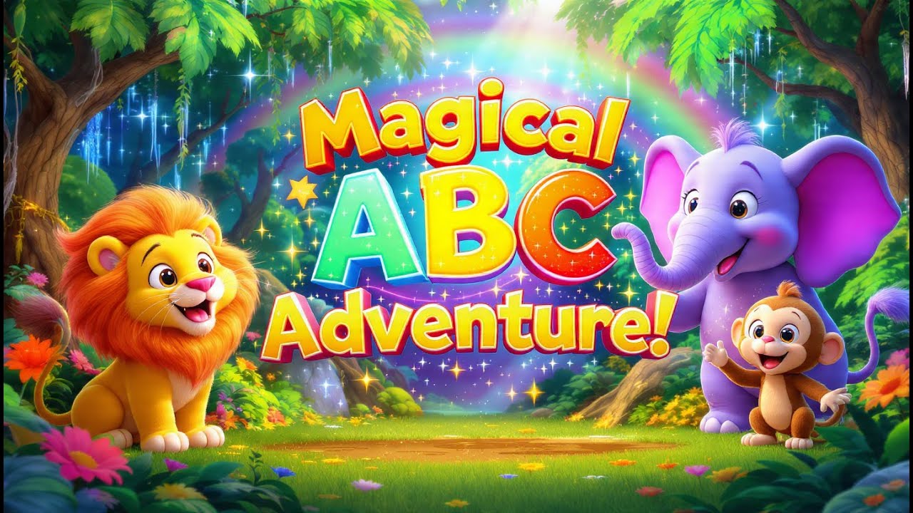 Magical ABC Adventure 🦁✨ | Learn Alphabet with Wild Animals | A to Z for Kids