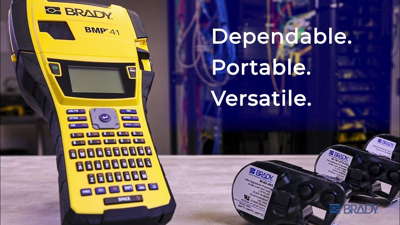 Brady BMP41 Label Printer Overview YouTube