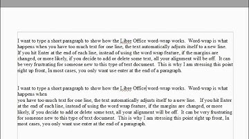 LibreOffice-Writer (4) Word Wrap