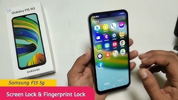 Samsung f15 5g fingerprint screen lock/fingerprint lock setting in Samsung f15 /fingerprint sensor
