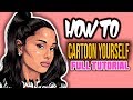 HOW TO CARTOON YOURSELF FULL Ariana Grande  ( ADOBE ILLUSTRATOR )