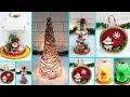 4 Low budget Christmas Craft made with recycled materials |best out of waste Christmas craft idea